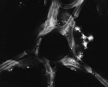 grayscale photo of spiral road thumbnail