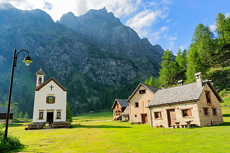 landscape, vacation, village, summer thumbnail