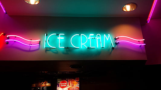 ice cream neon signage thumbnail