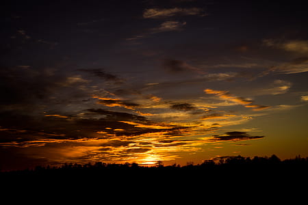 dawn, sky, sunset, clouds thumbnail