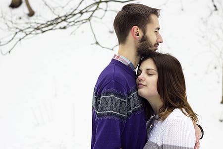 snow, man, couple, people thumbnail
