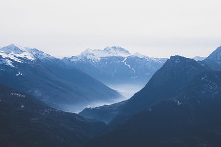 mountain range covered with ice thumbnail