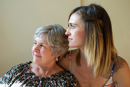 two women looking to the right thumbnail