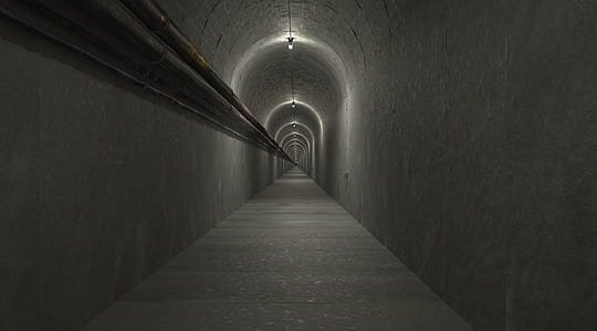 gray concrete tunnel with light bulb thumbnail
