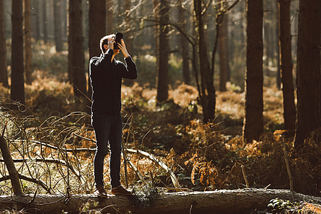 man taking photo at the forest thumbnail