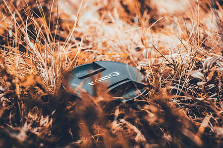 Black Canon Camera Lens Cover thumbnail