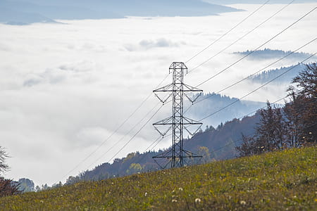 landscape, mountains, sky, clouds thumbnail