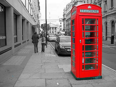 selective photo of telephone booth thumbnail