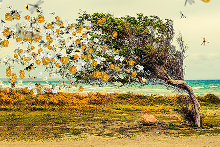 green and yellow tree painting thumbnail
