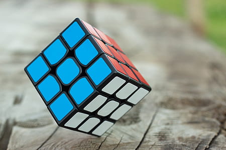 3 by 3 Rubik's Cube Selective Focus Photography thumbnail