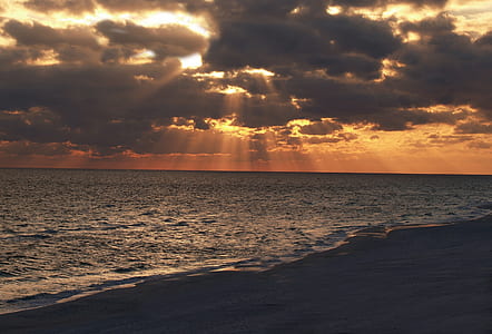 sunset in the beach thumbnail