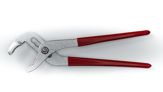 stainless steel and red channel lock pliers thumbnail
