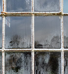 glass window with white metal frames thumbnail