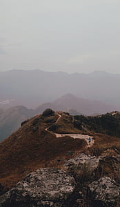 landscape photograph of mountain ranges thumbnail