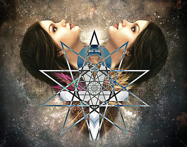 two head woman and stars illustration thumbnail