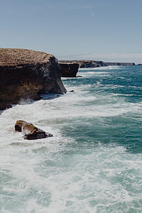 Cliff on the Western Seaboard of Algarve, Praia da Amoreira, Portugal thumbnail