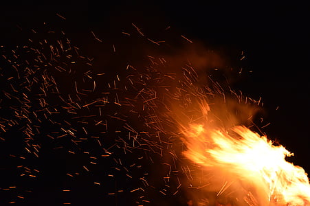 fire during nighttime thumbnail