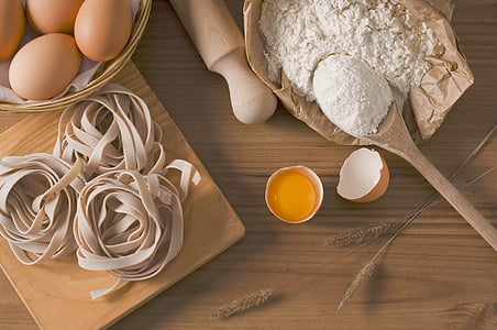 powders and eggs on top of table thumbnail