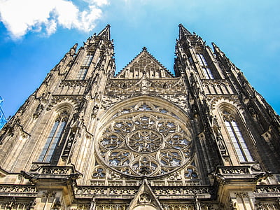 low angle photo of brown concrete cathedral thumbnail