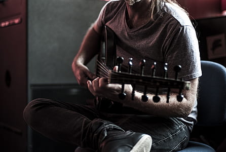 close-up photo of man performing guitar thumbnail