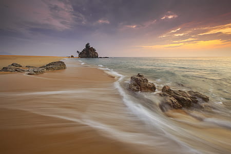 sea, landscape, beach, water thumbnail