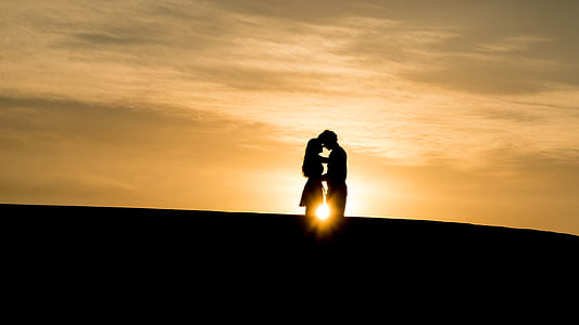 silhouette of man and woman thumbnail