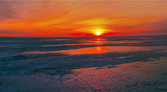 Sunset over Lake Baikal, Russia thumbnail