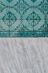 Portuguese Azulejos, typical glazed ceramic tiles, Lisbon, Portugal thumbnail