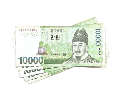 10000 Korean won banknotes thumbnail