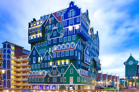 city, street, hotel, building thumbnail