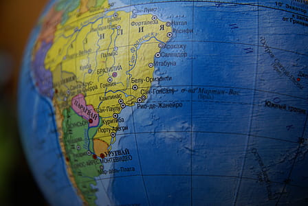 close up photo of blue desk globe thumbnail