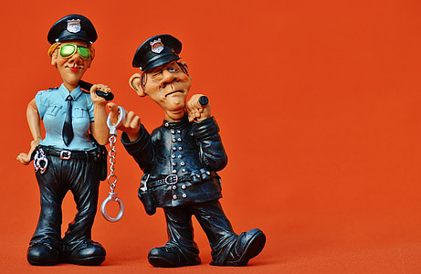 policeman and policewoman wallpaper thumbnail