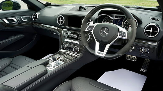 empty gray Mercedes-Benz interior thumbnail