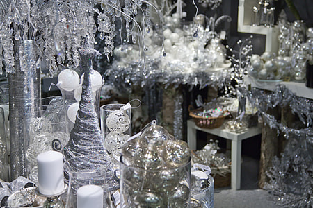 assorted silver and white home decorations and ornaments thumbnail