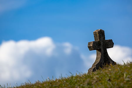 gray concrete cross tombstone thumbnail