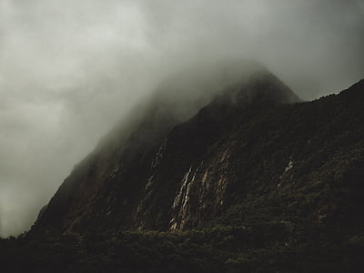 landscape photo of mountain covered with clouds thumbnail