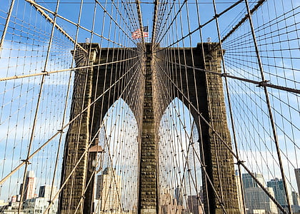 architectural photography of brown bridge thumbnail
