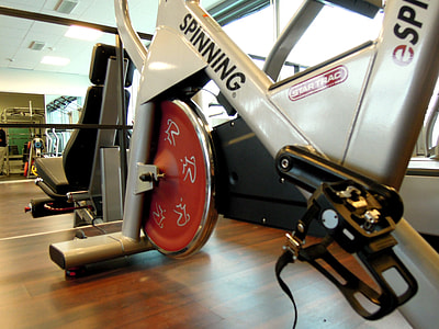 low-angle photography of stationary bike thumbnail