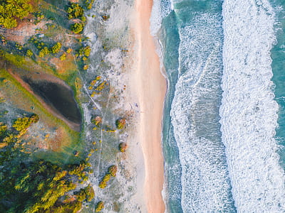 aerial photography of beach during daytime thumbnail