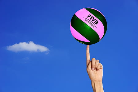 pink and black Five volleyball thumbnail