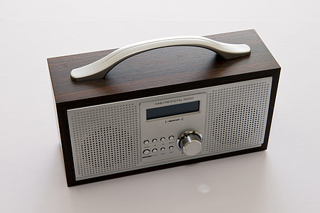 brown and gray portable stereo thumbnail