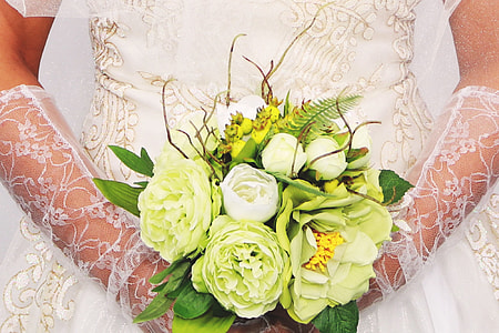 Closeup shot of the bride at a wedding thumbnail