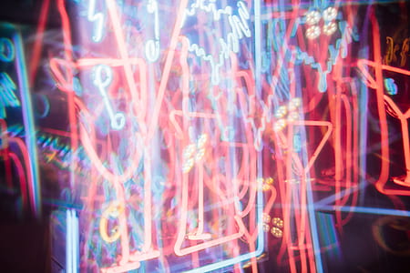 red and blue LED light time lapse thumbnail