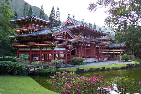 red house near garden thumbnail