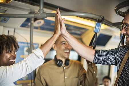 Man and Woman Doing Hi-five ! thumbnail