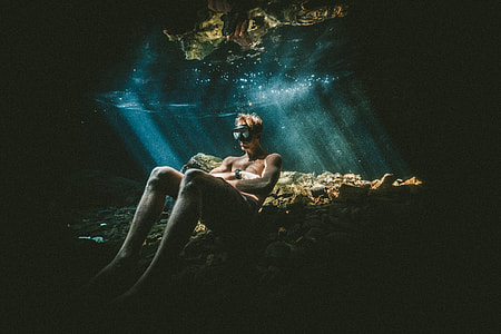 people, one Person, dark, water thumbnail
