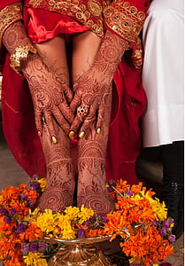 woman hand floral henna tattoo thumbnail