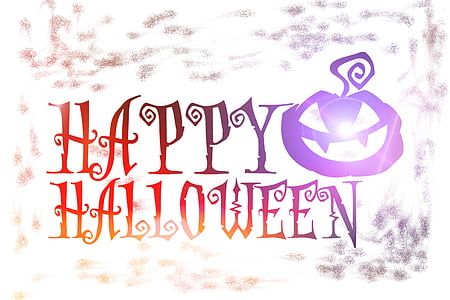 Happy Halloween text illustration thumbnail