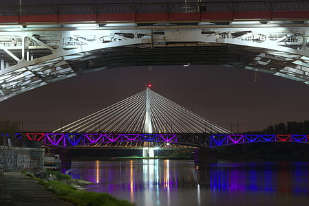 gray and red suspension bridge thumbnail