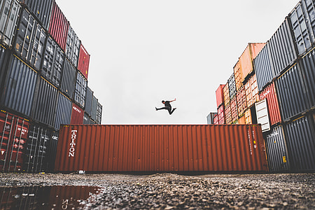 Man Jump Container Docks thumbnail